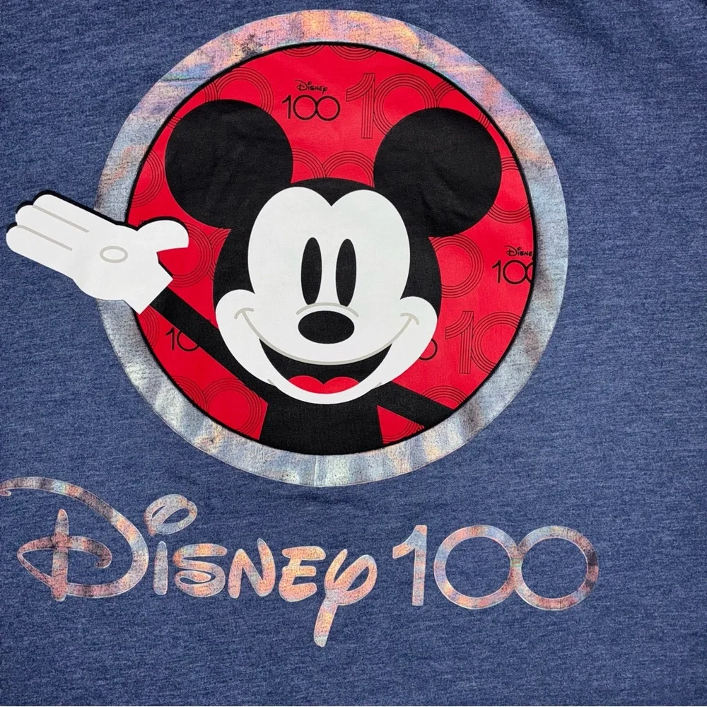 Disney Mickey Mouse Red and Blue Graphic Tee - Picture 4 of 9